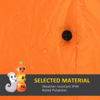 HOMCOM 5ft Inflatable Halloween Ghost and Pumpkin, Blow Up LED  Display for Garden Indoor Outdoor(m-5)