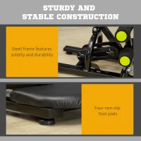 Soozier Core & Abdominal Trainers, Height Adjustable Inversion / Sit Up Exercise Equipment, Ab Crunch Machine, Compact Whole Body Fitness Equipment(m-7)