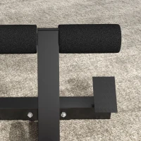 Soozier Roman Chair Back Extension Machine, Height Adjustable Hyperextension Bench with Dip Bars, Multi-Functional for Back, Core, Arms and Whole-Body Training, Black(m-9)