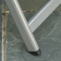 Outsunny Foldable Lounge Chair with 10-Positions Adjustable Backrest & Footrest for Deck, Backyard, Beach, Porch, Black(m-9)