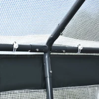 Outsunny 6.6' x 10' x 7' Heavy Duty Walk-In Greenhouse Vegetable Seed Growth Tent Outdoor Plant Growing Tunnel Warm House Flower Shed Backyard White(m-10)