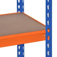 HOMCOM 5-Tier Heavy Duty Garage Shelf, Metal Shelving Unit with Adjustable Shelves, Metal Frame, 31.5"x15.75"x71.75", 3300 lbs Capacity for Workshop, Shed, Office(m-9)