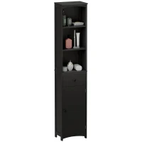 HOMCOM Tall Bathroom Cabinet Storage Organizer, Tall Cabinet with Shelves and Drawer(m-2)