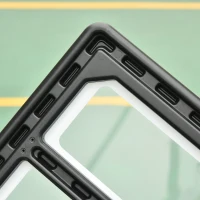 Soozier Portable Basketball Hoop System Stand with Backboard, Wheels, Height Adjustable 8FT-10FT for Outdoor Use, Black(m-9)