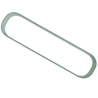Outsunny 7.9' x 2' x 1' Galvanized Raised Garden Bed Kit, Metal Planter Box with Safety Edging, Green(m-9)
