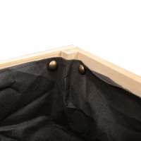 Outsunny Elevated Planter Box with Legs Raised Garden Planter Bed with Non-Woven Fabric Bag, Flower Box for Growing Herbs & Plants, Solid Wood Construction 51.5" x 29.5" x 29.5"(m-10)