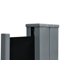 Outsunny Patio Retractable Double Side Awning, Folding Privacy French Screen Fence, Privacy Wall Corner Divider, Garden Outdoor Sun Shade Wind Screen, Indoor Room Divider, Black(m-10)