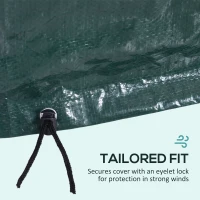 Outsunny Large Patio Furniture Covers, Outdoor Furniture Covers, Garden Set Protector Waterproof Anti-UV Protection, Dark Green 92.5" x 74.8" D x 35.4"(m-6)