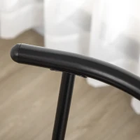 HOMCOM 3-Piece Dining Table Set, Oval Kitchen Table and 2 Chairs, Small Breakfast Table Set with Metal Frame for Small Space, Dining Room, Living Room, 35.4" x 19.7" x 29.5"(m-9)