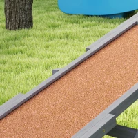 PawHut Wooden Dog Agility Seesaw for Training and Exercise, Weather Resistant, 83" L x 16" W x 14" H, Gray(m-9)