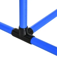 PawHut Set of 4 Dog Agility Training Equipment Adjustable Jump Bar Pet Exercise Kit with Carrying Bag (Blue)(m-10)