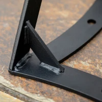 Outsunny Wood Splitter, Firewood Kindling Splitter for 8.75" Diameter Wood with Carbon Steel Wedge, Indoor/Outdoor Use for Bonfires or Camping Trips, Black(m-9)