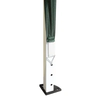 Outsunny 10 x 10ft Folding Pop Up Tent Outdoor Gazebo Canopy with Carrying Bag, Dark Green(m-10)