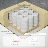 HOMCOM Executive Office Chair, Desk Chair with Flip-up Armrest, Diamond Fabric Computer Chair for Home Office, Charcoal Gray(m-5)