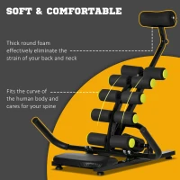 Soozier Core & Abdominal Trainers, Height Adjustable Inversion / Sit Up Exercise Equipment, Ab Crunch Machine, Compact Whole Body Fitness Equipment(m-6)