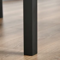 HOMCOM 3 Piece Pub Table and Chairs, Small Kitchen Table and Chairs, Square Dining Table with 2 Stools, Walnut and Black(m-8)