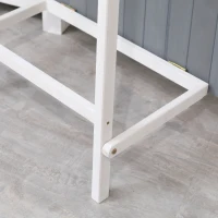 Outsunny 52'' x 20'' Wooden Garden Storage Shed with Foldable Workstation, Flower Stand and Asphalt Roof Multifunction, Sheds & Outdoor Storage Tool Organizer(m-9)