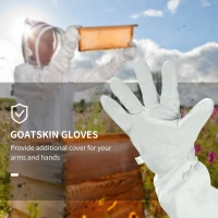 Outsunny Full Body Beekeeping Suit, Men & Women, Veil, Gloves, XXL(m-7)