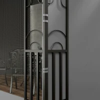 Outsunny 10' x 13' Wall Pergola, Outdoor Gazebo with 2 Curtains and 2 Nettings, UV Resistant, for Patio, Deck, Light Grey(m-10)