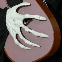 HOMCOM Guitar-Playing Grim Reaper Outdoor Halloween Decoration Animatronic(m-9)