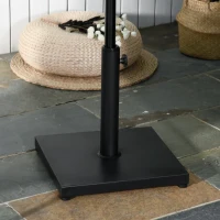 Outsunny 29 lbs Cement Square Market Umbrella Base Holder 16" Heavy Duty Parasol Stand for Patio, Outdoor, Backyard, Black(m-8)