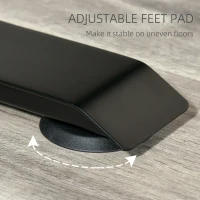 Vinsetto Electric Height Adjustable Standing Desk with 4 Memory Controller, 54 x 24 Inches Sit Stand Home Office Desk with Splice Board. Teak and Black(m-9)