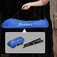 Soozier 14' Badminton Net, Height Adjustable Outdoor Sports Net with Carry Bag for Tennis, Pickleball and Volleyball(m-6)