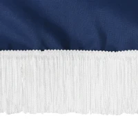 Outsunny 10 FT Cantilever Umbrella, Round Hanging Offset Umbrella with Crank, Cross Base and 8 Ribs for Garden, Backyard, Blue(m-7)