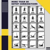 Soozier Multipurpose Workout Bench, Adjustable Stepper Deck with Resistance Ropes, Incline and Decline, Foldable Weight Bench for Home Gym Aerobic & Strength Training(m-4)