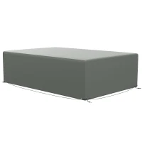 Outsunny Patio Furniture Cover for Outdoor Sectional Sofa Set Waterproof Windproof Oxford Fabric, 97" x 65" x 26", Dark Grey(m-2)
