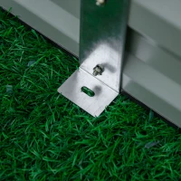 Outsunny 95" x 36" x 12" Galvanized Raised Garden Bed, Easy DIY and Cleaning for Growing Flowers, Herbs, Succulents, Gray(m-9)