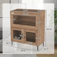 PawHut 30 Gallon Stackable Reptile Tank w/ Storage Cabinet, Top Opening, for Bearded Dragon, Lizard, Snake, Hamster(m-3)
