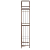 Outsunny 7ft Garden Arch Trellis, Metal Arch, Outdoor Garden Arbor for Climbing Plants, Wedding Decoration(m-10)