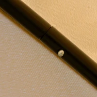 Outsunny 10' x 10' Outdoor Patio Gazebo Canopy with Double Tier Roof, Removable Mesh Nettings, Display Shelves, Beige(m-10)