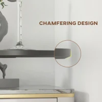 HOMCOM High Top Bar Table, Modern Round Dining Table with Painted Top and Steel Base, Bistro Table for 2 People, Black(m-9)