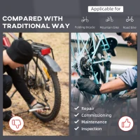 HOMCOM Bike Repair Work Stand Adjustable Telescopic Arm 70.75" Rack Tool Tray Cycle(m-6)