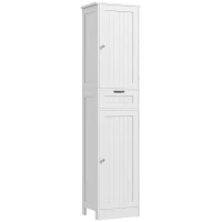 HOMCOM Freestanding Bathroom Cabinet with Drawer and 2 Doors, Tall Bathroom Cupboard for Kitchen, Study, Living Room(m-11)