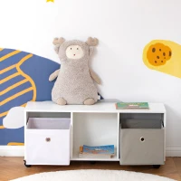 HOMCOM Kids Shelf /w Cubes, Cubby Storage for Kids(m-7)