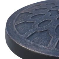 Outsunny 18" 26 lbs Round Resin Umbrella Base Stand Market Parasol Holder with Beautiful Decorative Pattern & Easy Setup, for Φ1.5", Φ1.89" Pole, for Lawn, Deck, Backyard, Garden, Bronze(m-8)