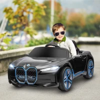 Aosom 12V Electric Car for Kids with 2.4G Remote Control, Suspension, Black(m-10)