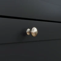 HOMCOM Slim Shoe Storage Cabinet, Modern Shoe Cabinet with 2 Flip Drawers and Adjustable Shelves for 8-12 Pairs, Black(m-9)