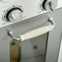 Qaba Play Kitchen Set for Kids W/ Lights Sounds, Apron and Chef Hat, White(m-8)