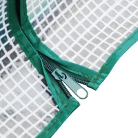 Outsunny 71" x 17" x 24" Mini Greenhouse Portable Hot House for Plants with Zipper Design for Outdoor, Indoor, Garden, White(m-7)