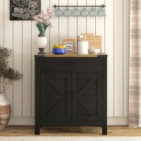 HOMCOM Sideboard Buffet Cabinet, Farmhouse Kitchen Storage Cabinet w/ Drawer and Shelf for Living Room, Entryway