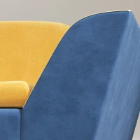 PawHut Dog Sofa Bed for Small Dogs with Soft Cushion, Washable Cover & Non-Slip Foot Pads, Orange(m-9)