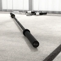 Soozier 7.2ft Weight Bar, Olympic Bar with Rotating Sleeves, Non-Slip Knurling Grip, 1500lbs Weight Capacity, Black(m-7)