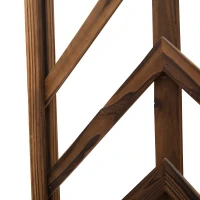 Outsunny 79in Wooden Garden Arbor Arch Trellis with Classic Countryside Style, Pergola Style Roof for Climbing Vines for Ceremony Party Weddings(m-9)