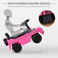 Aosom Compatible Baby Toddler Push Car Foot-to-Floor Ride-On Wheel Mercedes-Benz G350 Licensed Pink(m-6)