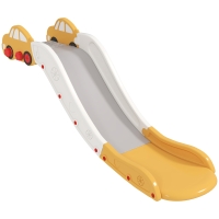 Qaba Extra Length Toddler Slide for Bed, Sofa, Easy to Assemble, Yellow