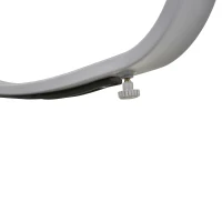 Outsunny Outdoor Modern Front Porch Patio Rocking Sling Chair - Black/ Silver(m-9)